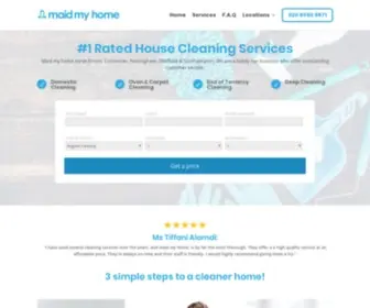 Maidmyhome.co.uk(#1 House Cleaning Services In England) Screenshot