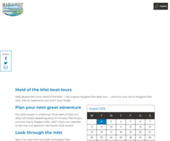 Maidofthemist.com(Niagara Falls Boat Rides & Trips) Screenshot