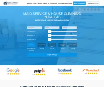 Maids2Match.com(House Cleaning Service Dallas) Screenshot