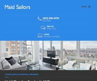 Maidsailors.com(#1 NYC Maid Service) Screenshot
