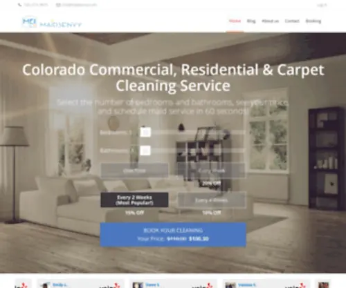 Maidsenvy.com(Cleaning Service Colorado Residential & Commercial Maid Service) Screenshot