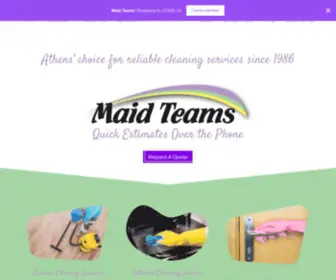 Maidteams.com(Maid Service Athens GA) Screenshot