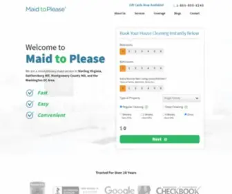 Maidtoplease.net(Maid To Please) Screenshot