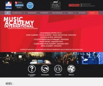 Maifrance.com(Music Academy International) Screenshot