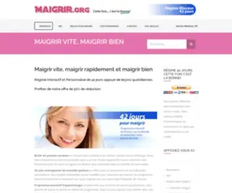 Maigrir.org(Maigrir vite) Screenshot