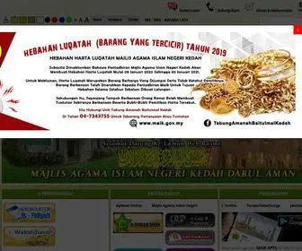 Maik.gov.my(Portal Majlis Agama Islam Negeri Kedah) Screenshot