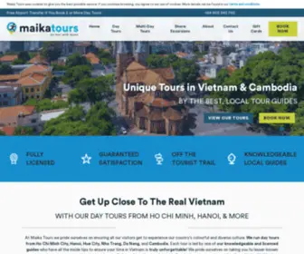 Maikatours.com(Vietnam Private Guided Tours & Vietnam Shore Excursions) Screenshot