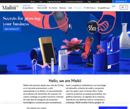 Maikii.es(Llaves USB personalizadas y Power Bank personalizados) Screenshot