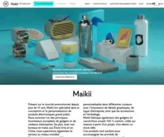 Maikii.fr(Clés USB personnalisées et Power Bank personnalisés) Screenshot