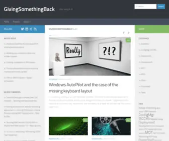 Maikkoster.com(GivingSomethingBack) Screenshot