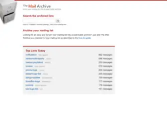 Mail-Archive.com(The Mail Archive) Screenshot