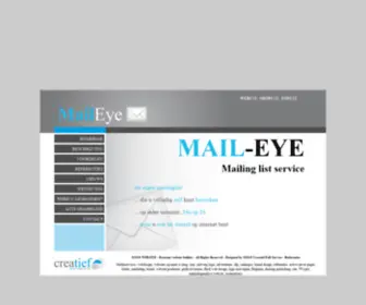 Mail-EYE.be(Reclamebureau) Screenshot