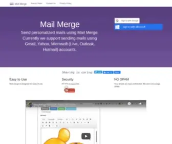 Mail-Merge.com(Mail Merge) Screenshot