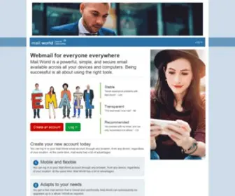 Mail-Online.email(Use your webmail wherever you are. Mail.World) Screenshot