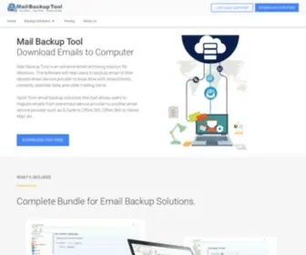 Mailbackuptool.com(Email Backup Wizard to Download Mailboxes to PC Instantly) Screenshot