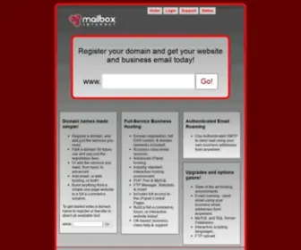 Mailbox.co.uk(Mailbox Internet) Screenshot