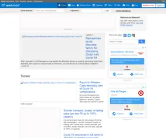 Mailbox.co.za(Free email) Screenshot