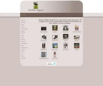 Mailboxappeal.com(Residential and commercial mailboxes) Screenshot