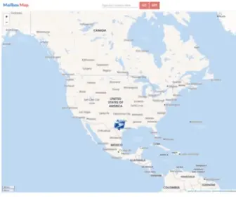 Mailboxmap.com(Find and locate blue USPS mailbox locations near me) Screenshot