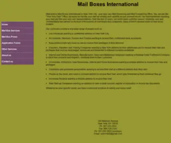 Mailboxrentals.us(Mailbox Rentals Mail Forwarding From USA) Screenshot