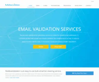 Mailboxvalidator.com(Email Validation API) Screenshot
