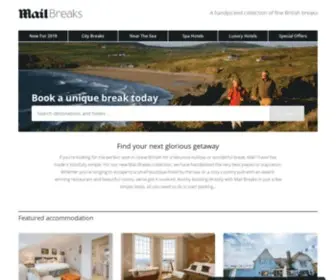 Mailbreaks.co.uk(Book Online with Mail Travel) Screenshot