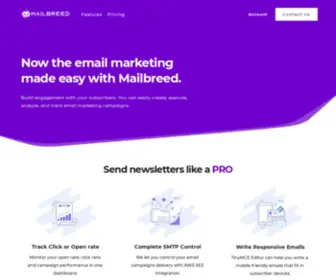 Mailbreed.com(Mailbreed) Screenshot