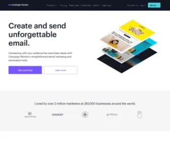 Mailbuild.com(Drive results with email marketing. Campaign Monitor) Screenshot