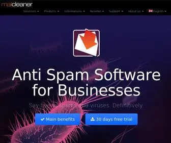 Mailcleaner.net(Anti Spam Filter Software for Your Business) Screenshot