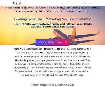 Mailcot.com(Email Marketing Company) Screenshot