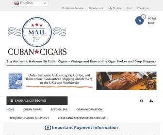 Mailcubancigars.com(Cuban Rum) Screenshot