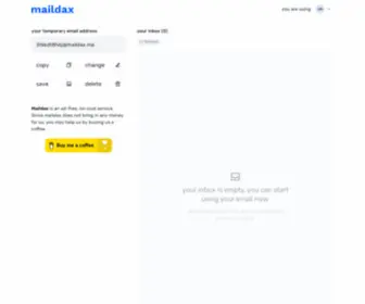 Maildax.com(Maildax) Screenshot