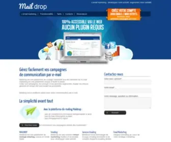 Maildrop.fr(Email marketing) Screenshot