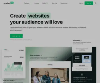 Mailerlite.com(Create Email Marketing Your Audience Will Love) Screenshot