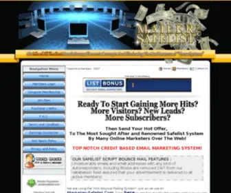 Mailersafelist.com(Mailer Safelist) Screenshot