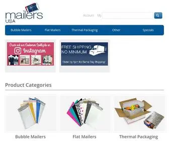 Mailersusa.com(Bubble Mailers) Screenshot