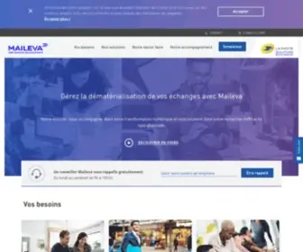 Maileva.com(Solutions SaaS et métiers de dématérialisation et d’envoi de documents professionnels) Screenshot