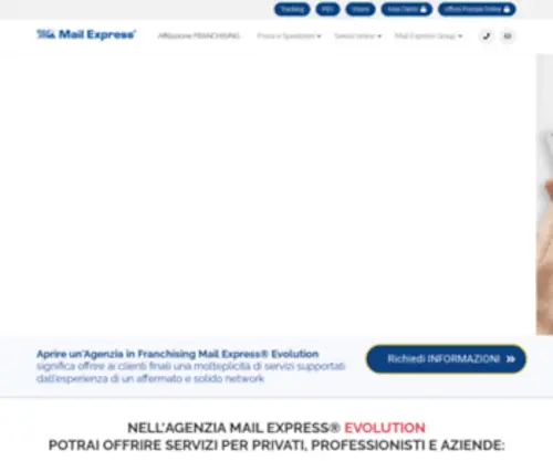 Mailexpress.it(Mail Express Evolution Franchising Poste Private) Screenshot