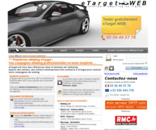 Mailing-Plateforme.com(Plateforme eMailing) Screenshot