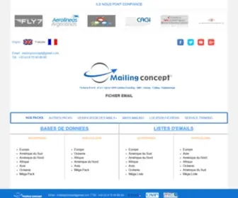 Mailingconcept.com(Fichier Email) Screenshot