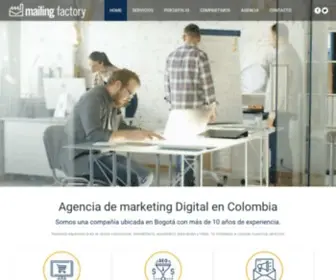 Mailingfactoryco.com(Agencia de marketing digital en Bogotá) Screenshot