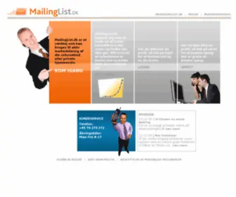 Mailinglist.dk(Mailinglist) Screenshot