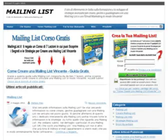 Mailinglist.it(Mailing List) Screenshot