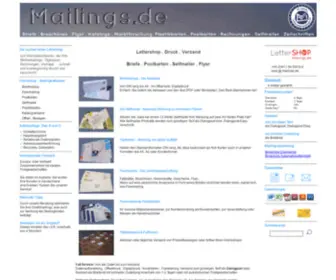 Mailings.de(Druck und Versand) Screenshot