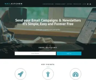 Mailkitchen.com(Send your Email Campaigns and Newsletters for Free) Screenshot