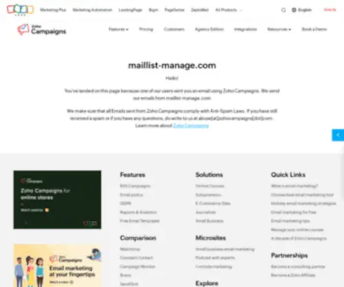 Maillist-Manage.eu(Email marketing software) Screenshot