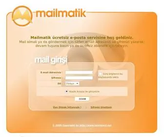 Mailmatik.com(MAILMATİK) Screenshot