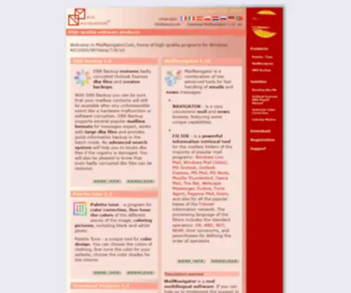 Mailnavigator.net(An email and news client with a powerful message search system) Screenshot