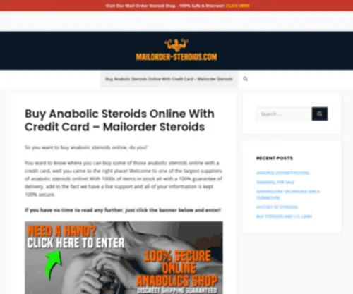 Mailorder-Steroids.com(Buy Anabolic Steroids Online With Credit Card) Screenshot
