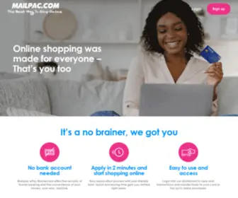 Mailpaccard.com(MailPac) Screenshot